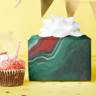 Regalo Elegantes Navidades de mármol envolviendo papel