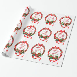 Regalo Elegantes Navidades usaron papel de envolvimiento
