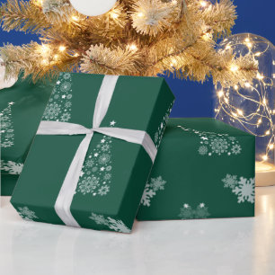 Regalo Elegantes Navidades verdes de moda envolver papel
