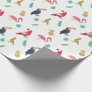 Regalo Envoltura de papel de envolvimiento de Pájaro y pi