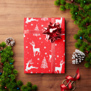Regalo Envoltura de reno, papel de envoltura de Navidades