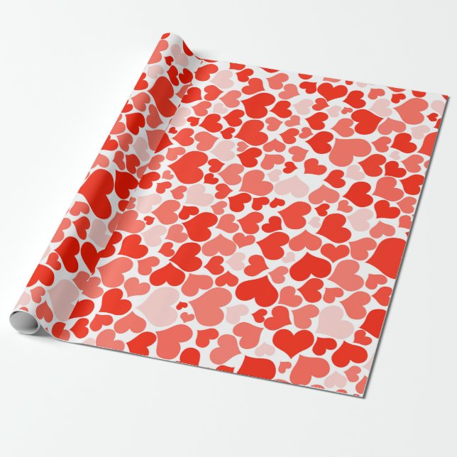 Regalo Envolver corazones de papel (Desenrollado)