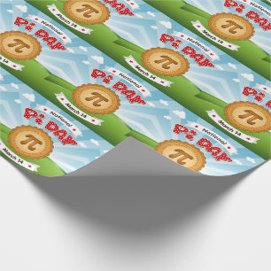 Regalo Envuelva con papel de ajuste de Pi Day