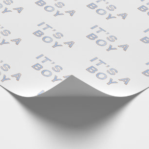 Regalo Es el papel de un niño bebé azul