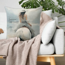 Regalo especial de almohadas de playa de Cowgirl p
