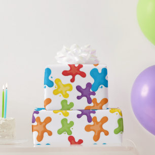 Regalo Esquirlas de papel de envoltura fiesta con tema de