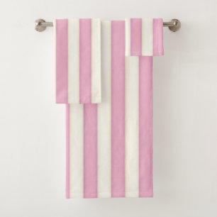 Regalo estilo cabaña de rayas victorianas rosadas