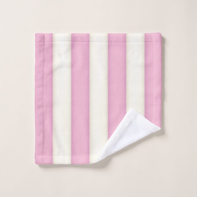 Regalo estilo cabaña de rayas victorianas rosadas  (Toallita)