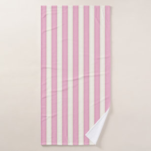 Regalo estilo cabaña de rayas victorianas rosadas