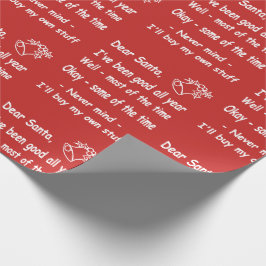 Regalo estimada letra de Santa del navidad del papel de