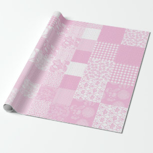 Regalo Estrella danesa de papel adornada en rosa