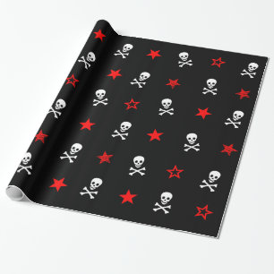 Regalo    Estrellas y calaveras    Papel de ajuste
