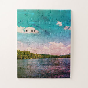 Regalo familiar del rompecabezas de Lake Life
