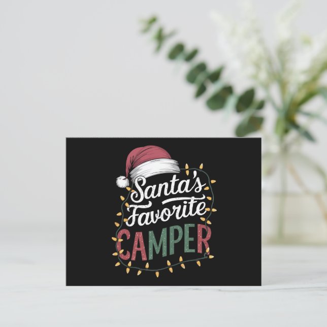 Regalo favorito de Santa para acampada de Navidad (Anverso de pie)