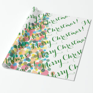 Regalo Felices Navidad del papel de embalaje