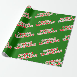 Regalo Felices Navidad en papel de embalaje cherokee