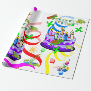 Regalo Felices tortugas de papel de cumpleaños