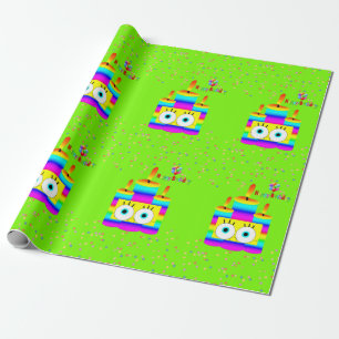 Regalo Feliz cumpleaños envolviendo velas de papel para v