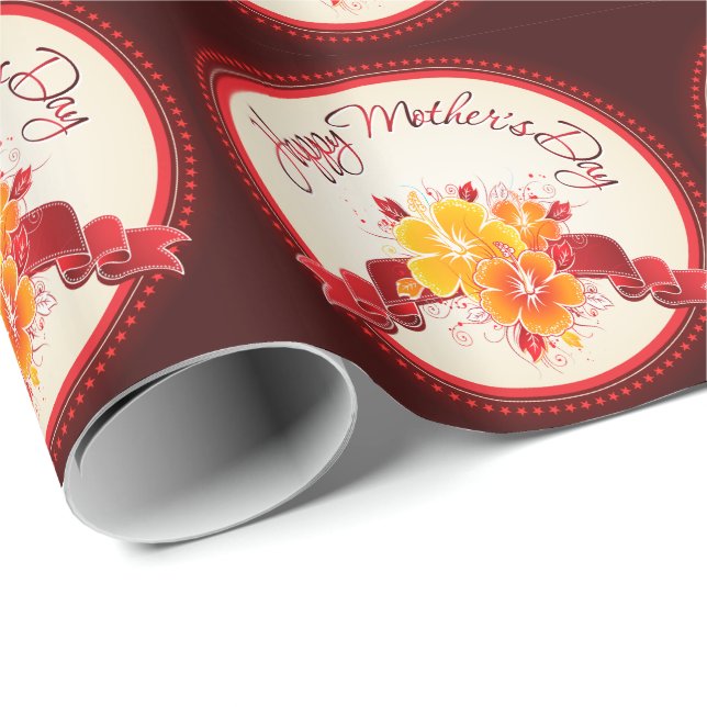 Regalo Feliz Día de la Madre 12 Papel de ajuste (Esquina del rollo)