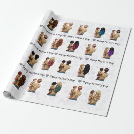 Regalo Feliz Día de la Madre Acuarela Papel envuelto de m