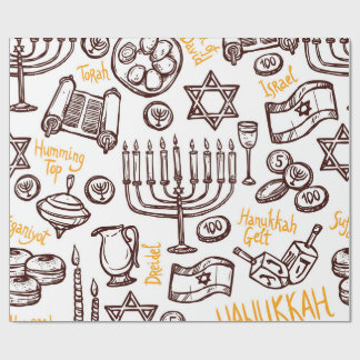 Regalo Feliz Hanukkah Papel de ajuste