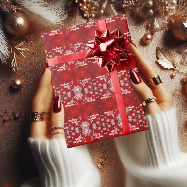 Regalo Feliz Navidad, PAPEL DE ENLACE rojo sin costura (Subido por el creador)