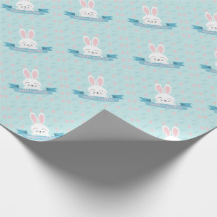 Regalo Feliz Pascua, Papel envuelto de conejitos de Pascu