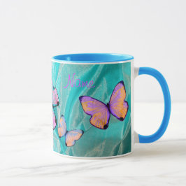 ¡Regalo femenino! ¡La taza de la mariposa, añade
