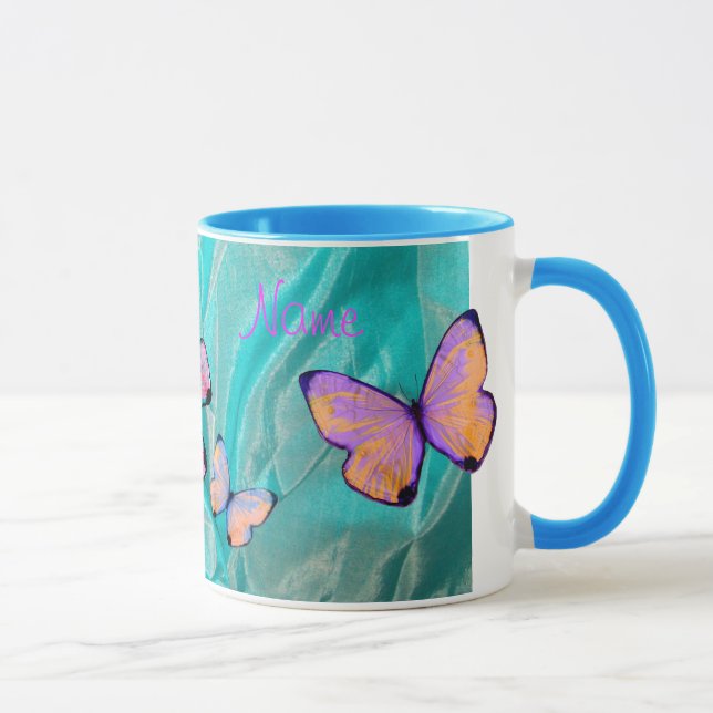 ¡Regalo femenino! ¡La taza de la mariposa, añade (Derecha)