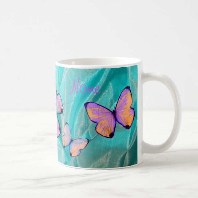 ¡Regalo femenino! ¡La taza de la mariposa, añade (Derecha)