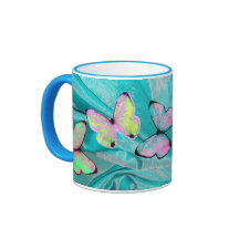 ¡Regalo femenino! ¡La taza de la mariposa, añade