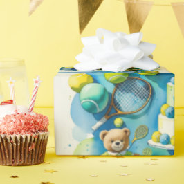 Regalo Fiesta de cumpleaños de tenis para papel de jugado