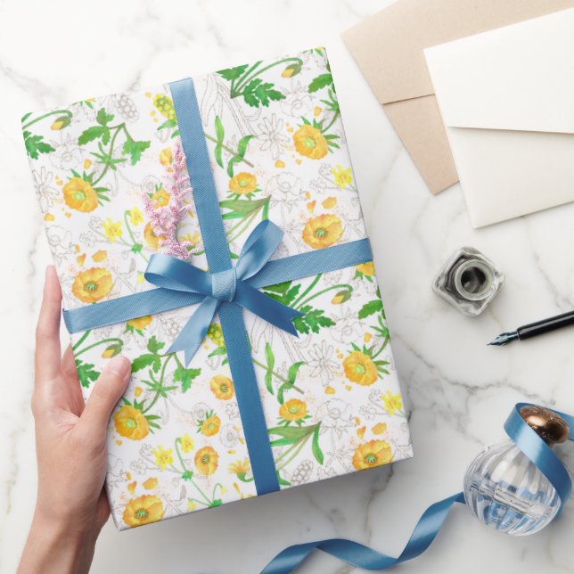 Regalo Flores de limón de miel Papel de lavado blanco de  (Regalar)