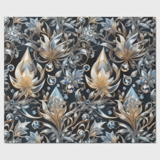 Regalo Flores de lujo de cristal Papel envuelto filigrí