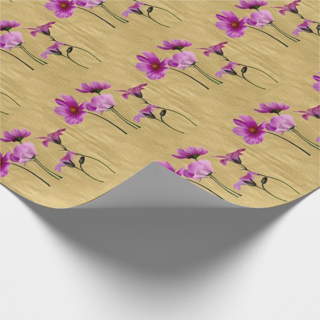 Regalo Flores de Papel para Envolver (Esquina)