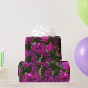 Regalo Flores rosa de buganvillas, papel de envolver rega