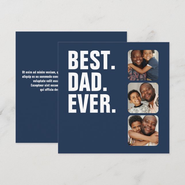 Regalo fotográfico del Día del Padre Personalizado (Anverso / Reverso)
