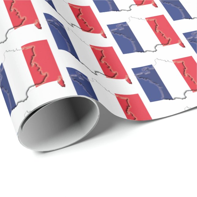 Regalo FRANCIA | Français | Papel de envolvimiento de la  (Esquina del rollo)