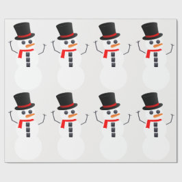 Regalo Frosty El Papel De Envoltura De Snowman