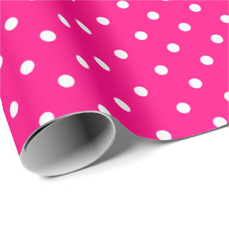 Regalo Fucsia brillante | Papel de ajuste de puntos de po