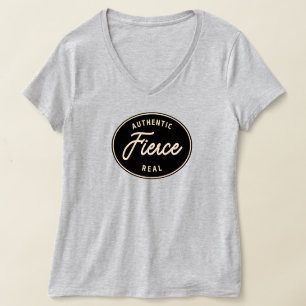 Regalo fuerte, camiseta de cuello V para mujeres, 