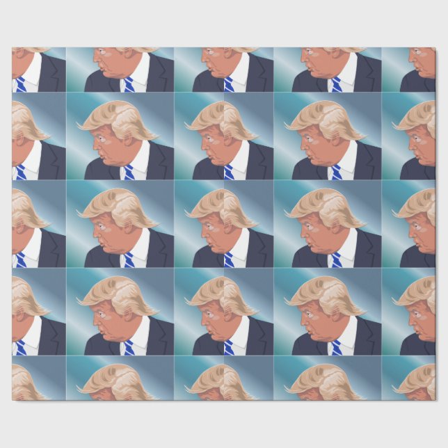 Regalo FUNNY TRUMP CHRSTMAS Papel de envolvimiento (Costura)