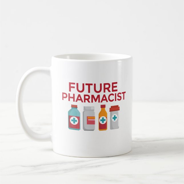 Regalo futuro de la taza de café del estudiante de (Izquierda)