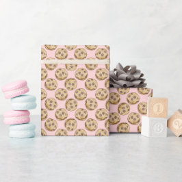 Regalo Galletas de chocolate - Papel de envolver rosado