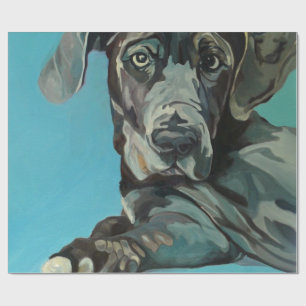 Regalo George el papel de embalaje de great dane