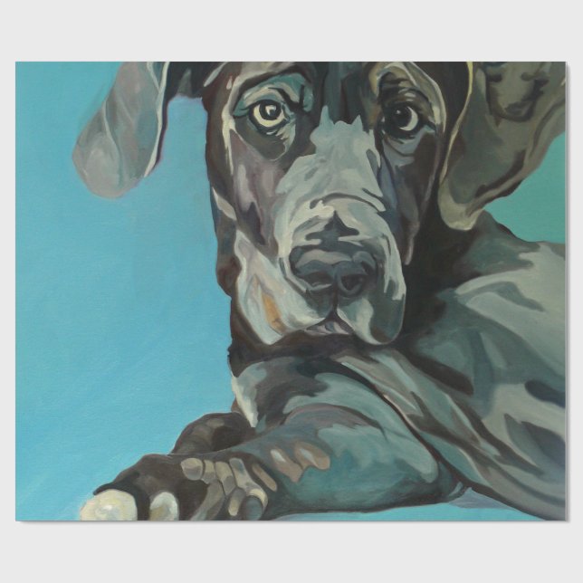 Regalo George el papel de embalaje de great dane (Superficie plana)