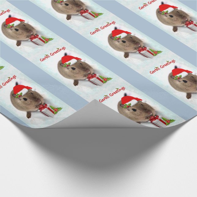 Regalo Gerbil Saludos Papel de ajuste (Esquina)