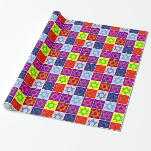 Regalo Giftwrap - estrellas judías - papel de