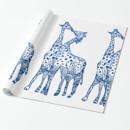Regalo Giraffes Besan papel de envolvimiento