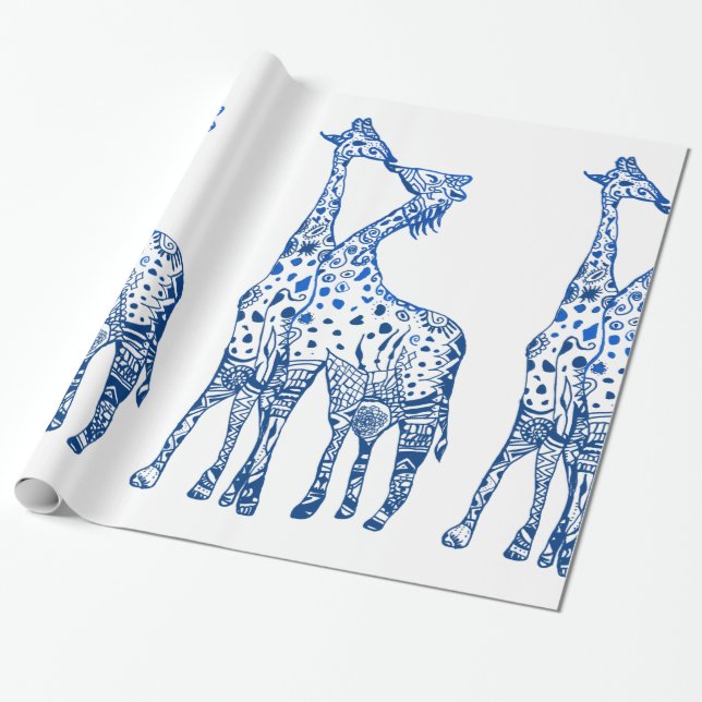 Regalo Giraffes Besan papel de envolvimiento (Desenrollado)